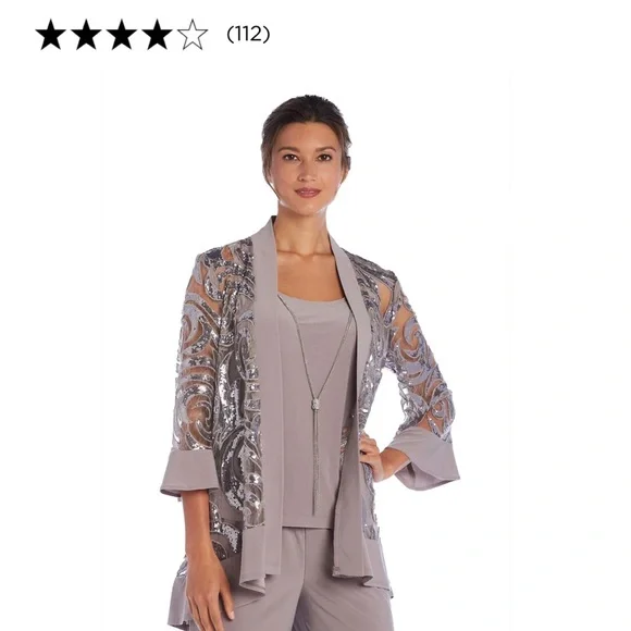 Dress with elegance with this women's three-piece set from R&M Richards. - Picture 9 of 10